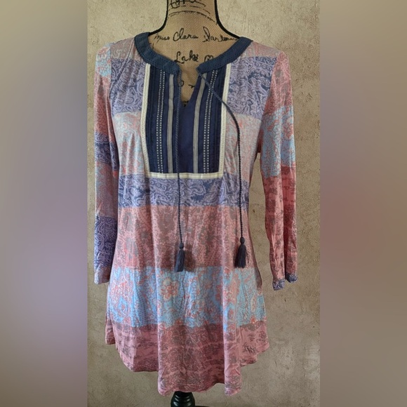 rxb Bohemian Multicolor Tunic Top(Pit to pit 20” up to 23”
Length 28”) - Picture 1 of 6